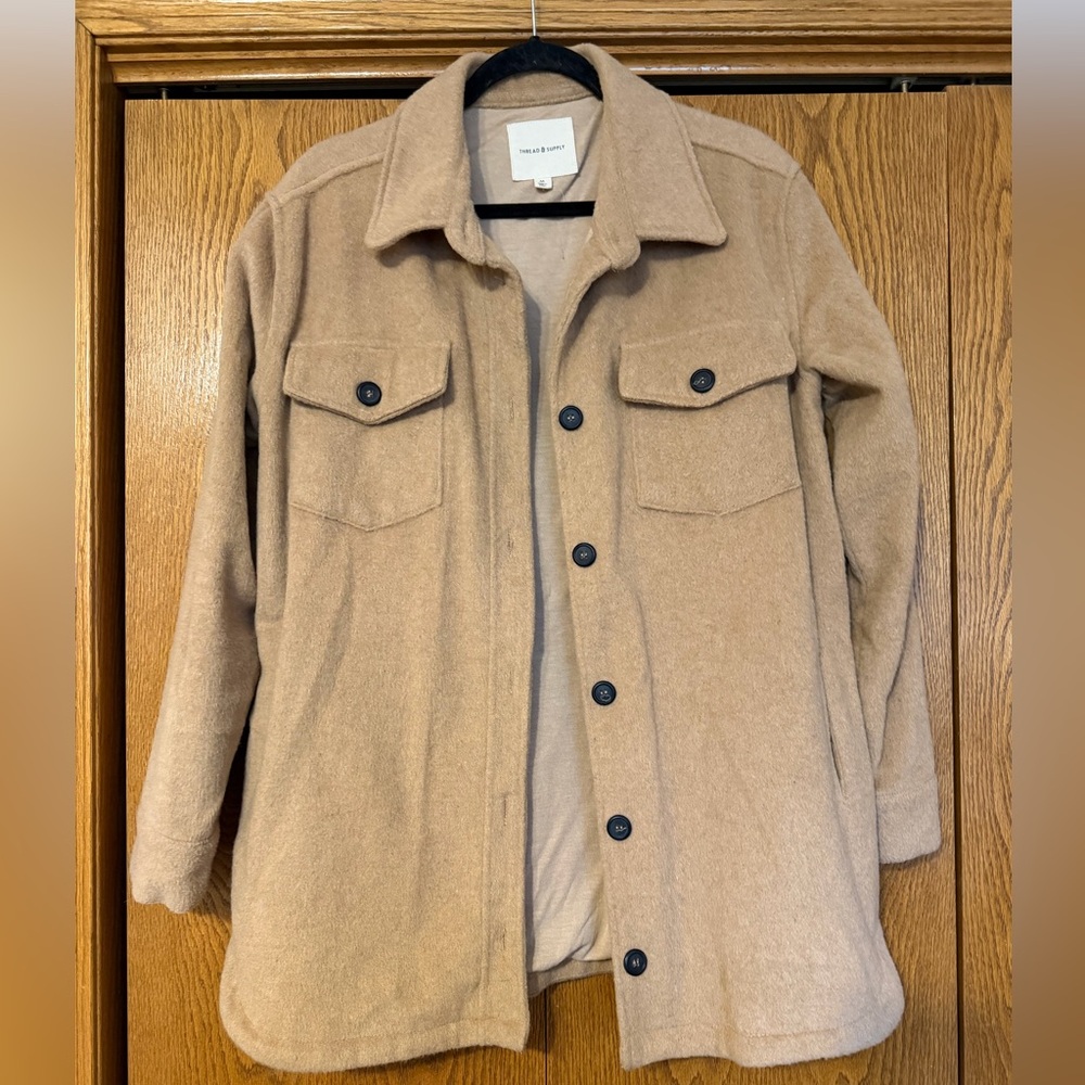 Thread & Supply Camel Shacket - image 1